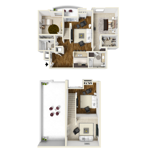 Two-Bedroom Penthouse B