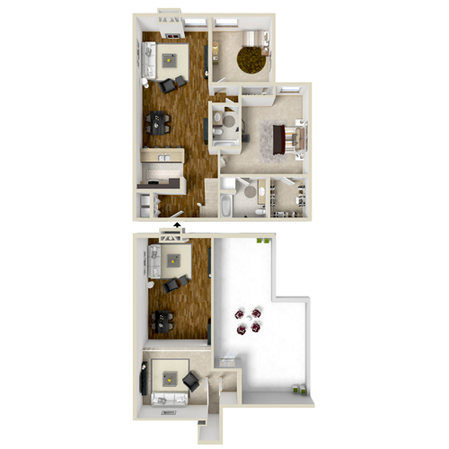 Two-Bedroom Penthouse C